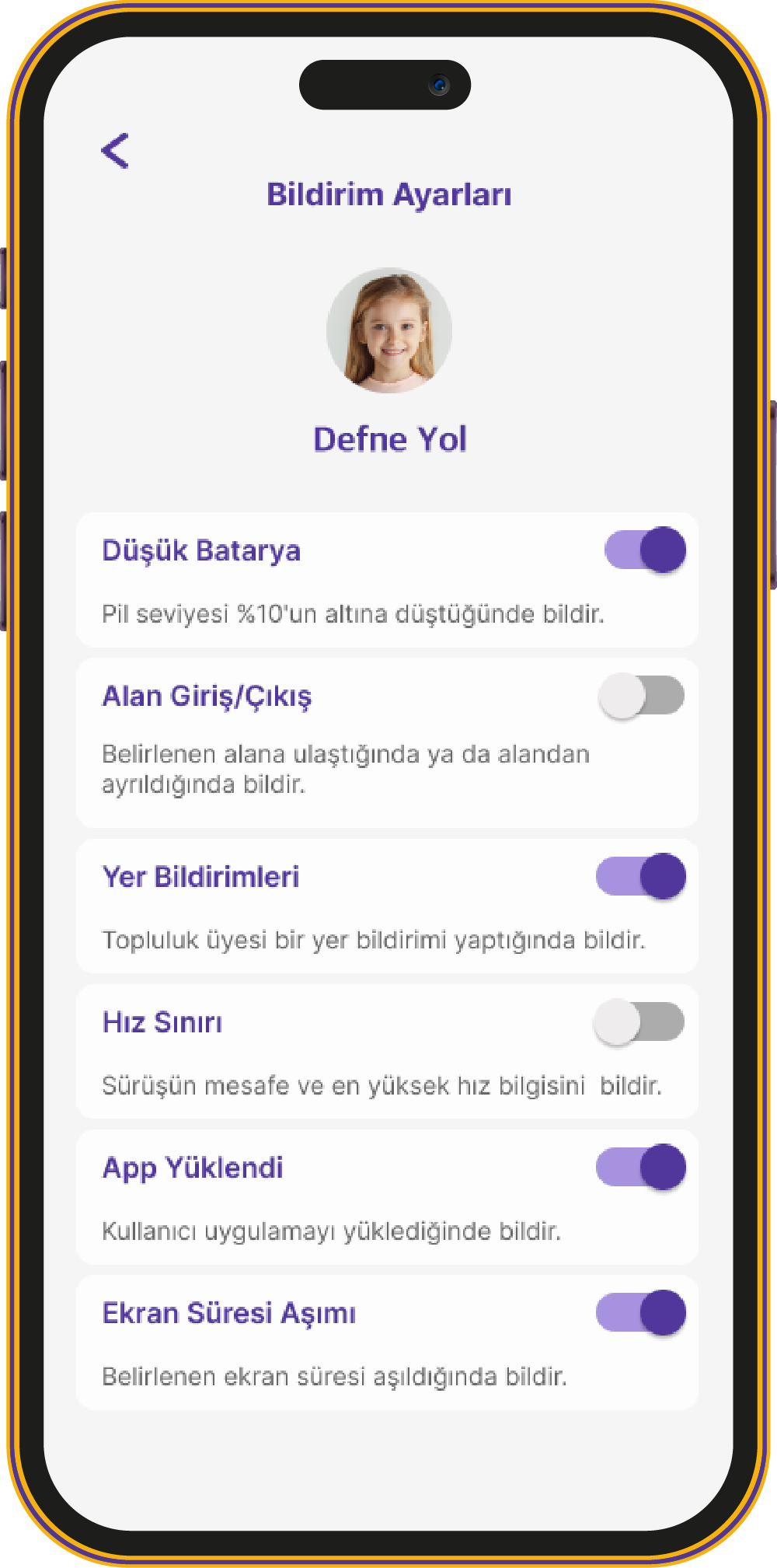 Bildirimler ekranı